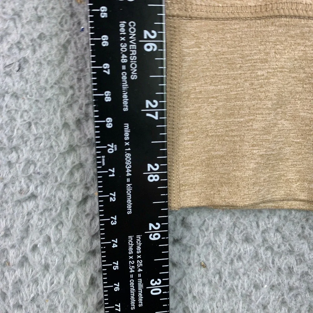 Vuori Sunday Performance Jogger Pants Mens XL Tan Heathered Tapered Stretch Knit